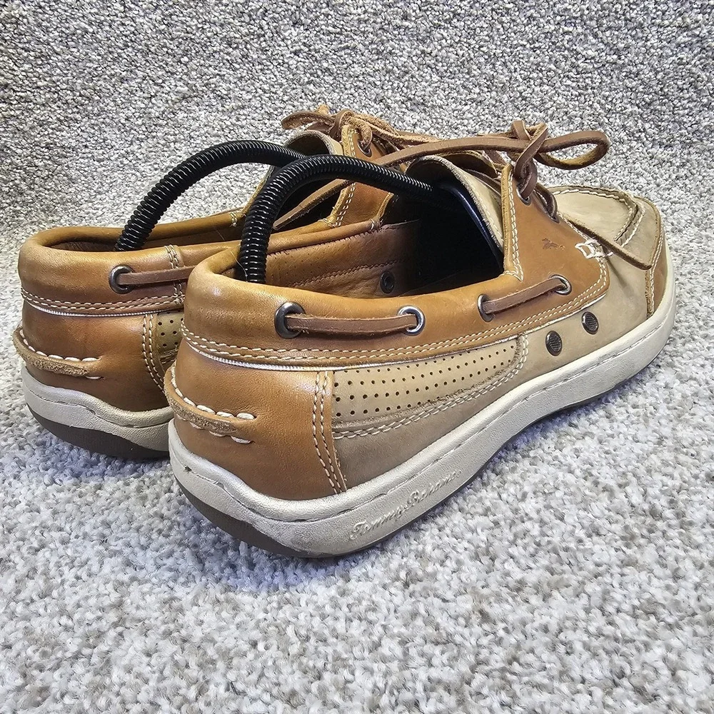 Tommy Bahama Captain‎ Mens Size 10M Leather Casual Boat Shoes Tan
